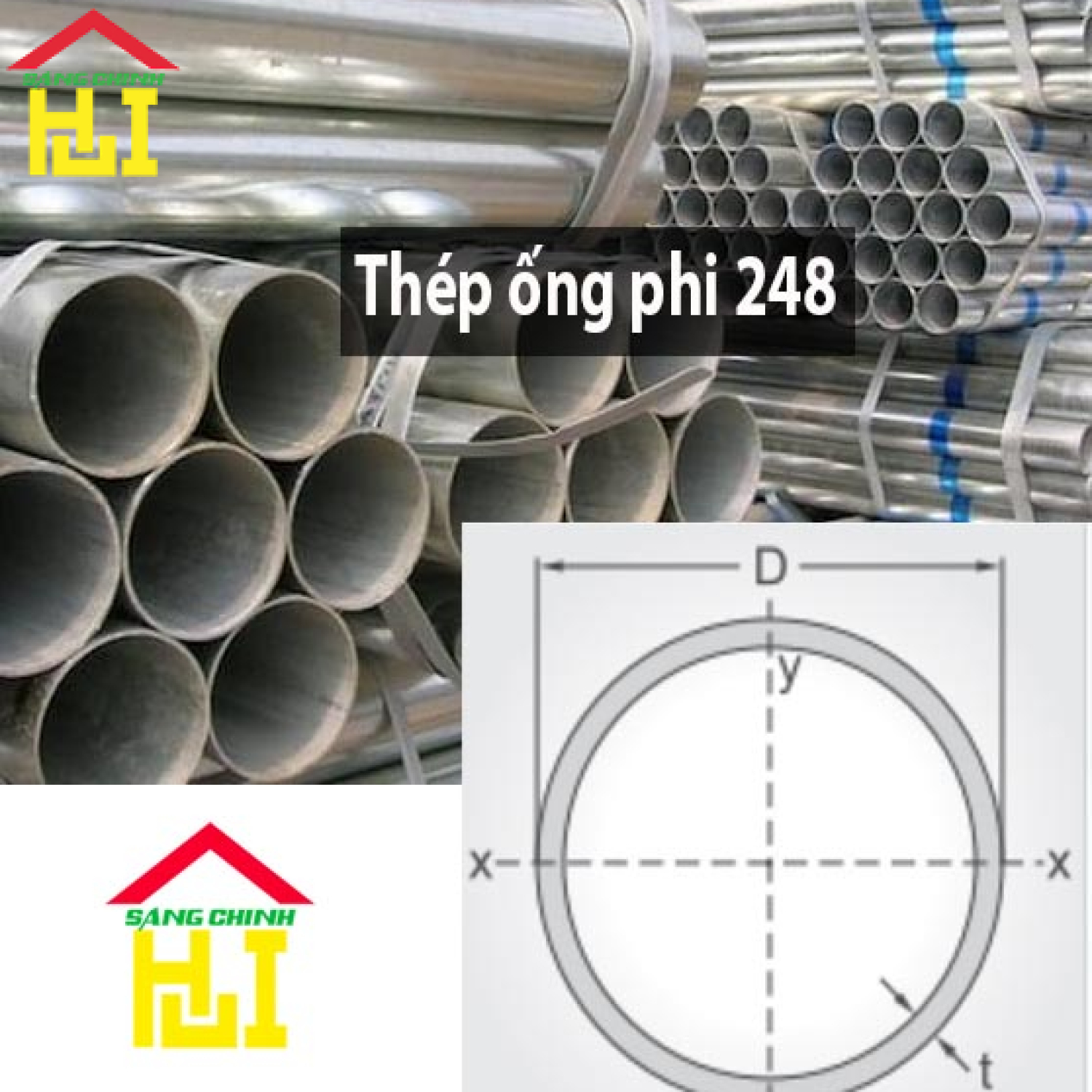 Thép ống phi 248