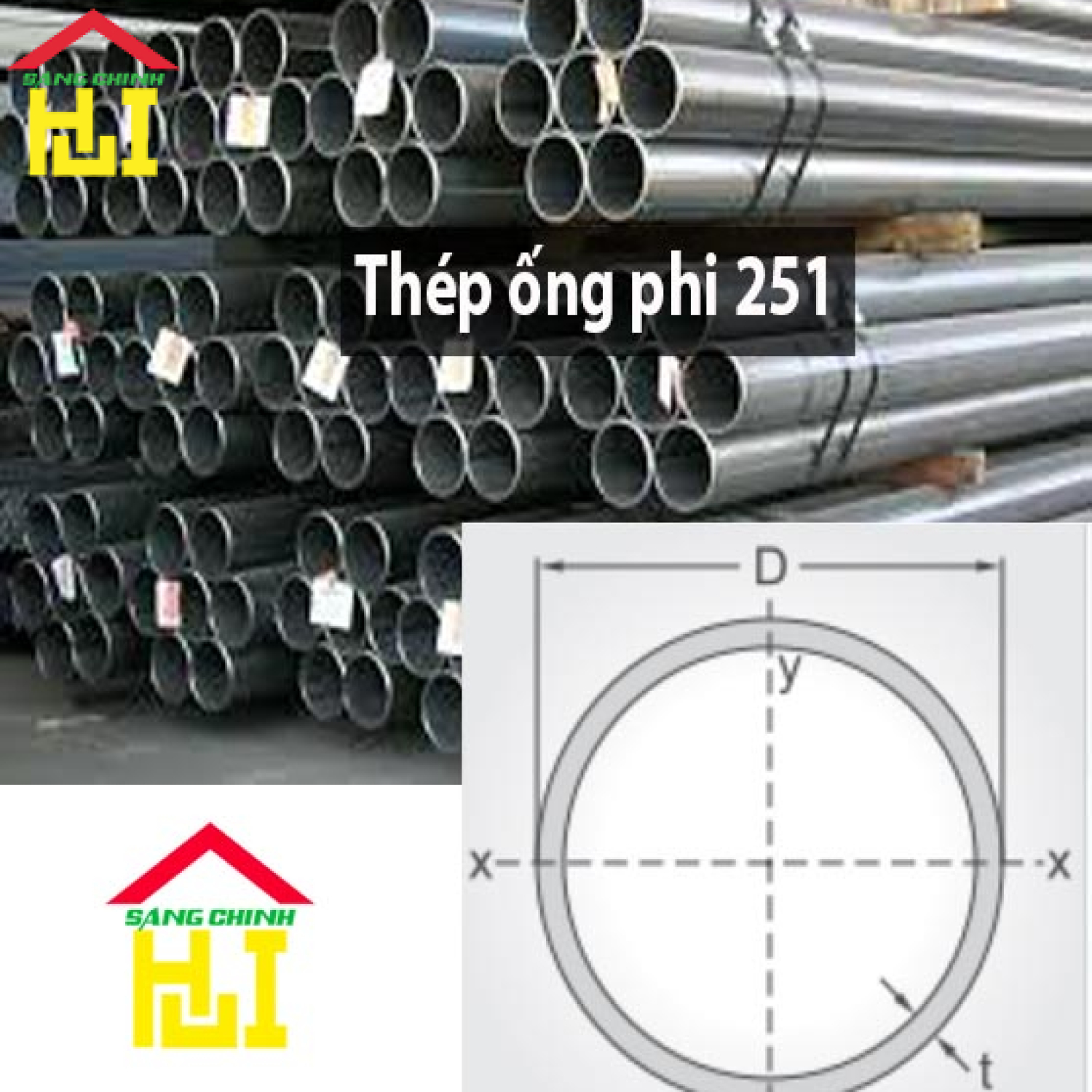 Thép ống phi 251