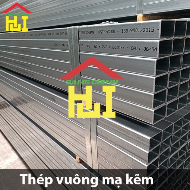 Bảng giá thép vuông mạ kẽm