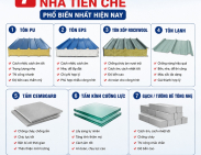 7 vật liệu làm vách nhà tiền chế phổ biến nhất hiện nay