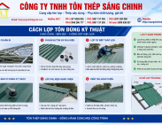 Cách lợp tôn đúng kỹ thuật