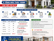 Cách tính chi phí xây nhà 2 tầng mái Thái 100m2 chi tiết từ A-Z