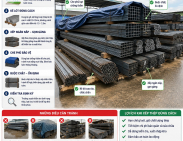 Cách xếp thép ngoài trời