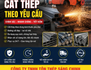 Cắt thép theo yêu cầu