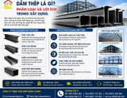 Dầm thép là gì? Phân loại và lợi ích trong xây dựng