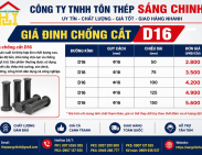 Giá Đinh Chống Cắt D16