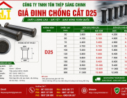 Giá Đinh Chống Cắt D25