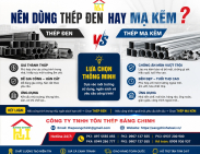 Nên dùng thép đen hay mạ kẽm