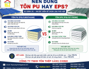 Nên dùng tôn PU hay EPS