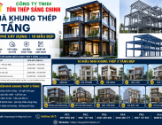 Nhà khung thép 3 tầng | Chi Phí Xây Dựng | 10 Mẫu Đẹp