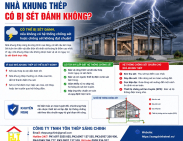 Nhà khung thép có bị sét đánh không?