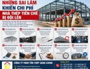 Những sai lầm khiến chi phí nhà thép tiền chế bị đội lên