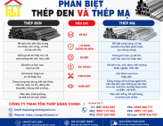 Phân biệt thép đen và thép mạ