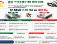So sánh inox 201 và inox 304