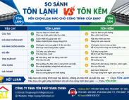 So sánh tôn lạnh và tôn kẽm