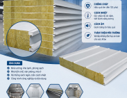 Tấm panel bông khoáng Rockwool 