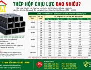 Thép hộp chịu lực bao nhiêu?