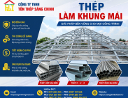 Thép làm khung mái