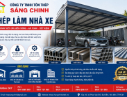 Thép làm nhà xe