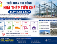 Thời gian thi công nhà thép tiền chế mất bao lâu?