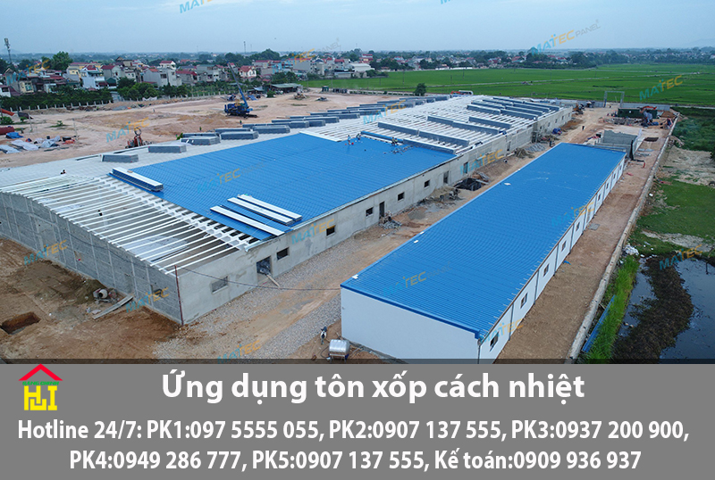 Ứng Dụng Của Tôn Xốp Cách Nhiệt