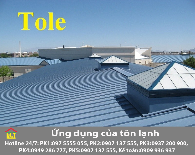 Ứng dụng của tôn lạnh