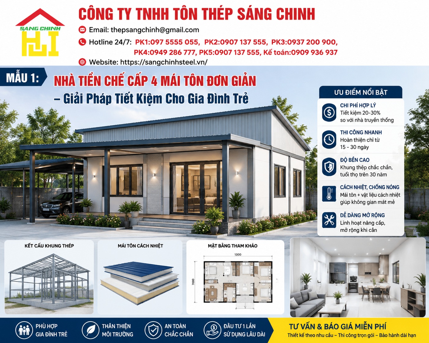 5 mẫu nhà tiền chế nông thôn đẹp mà bạn không nên bỏ qua