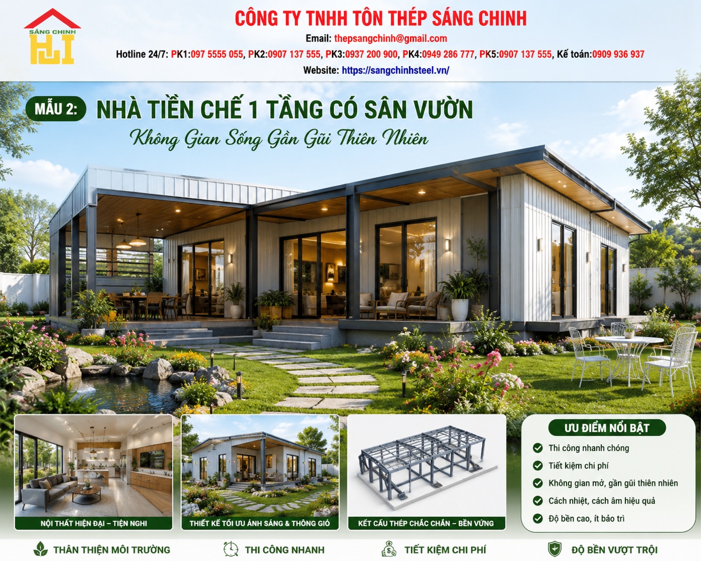 5 mẫu nhà tiền chế nông thôn đẹp mà bạn không nên bỏ qua