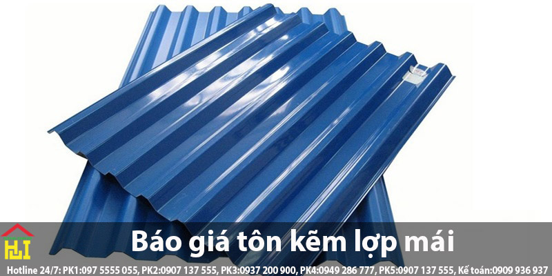 Báo giá tôn kẽm lợp mái