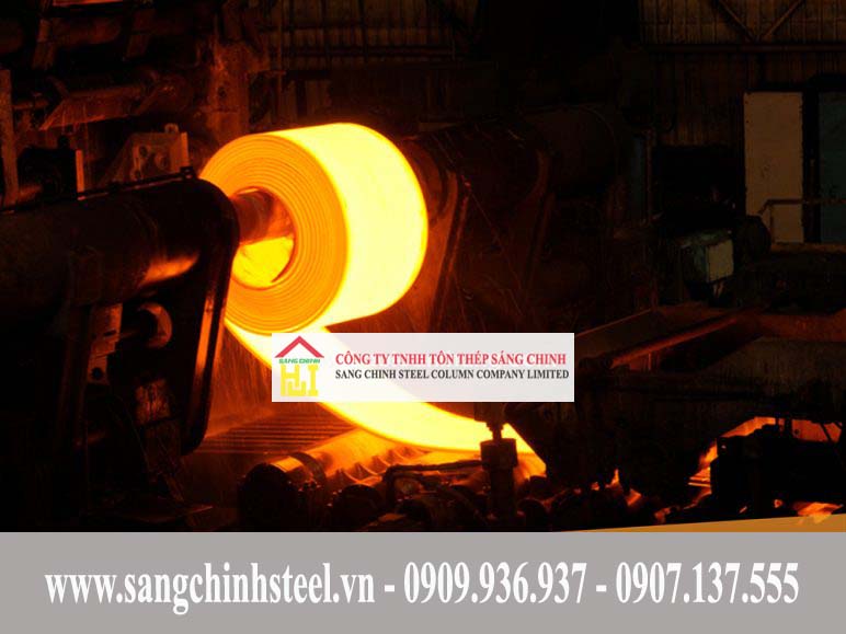 Bước 4: Cán nóng và cán nguội