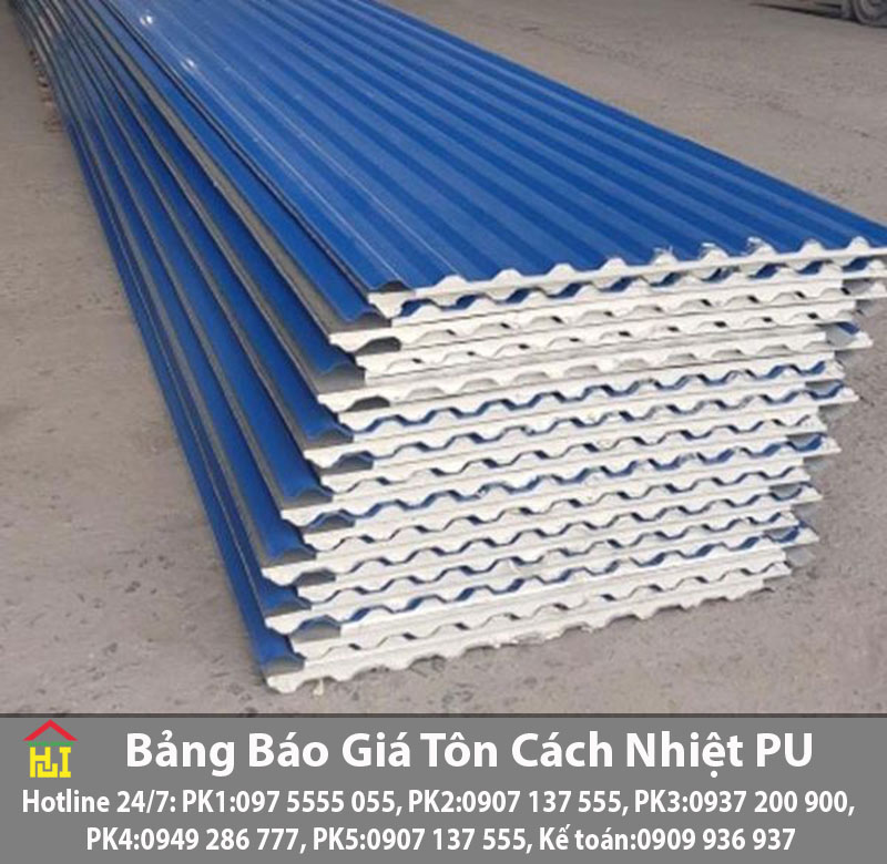 Bảng Báo Giá Tôn Cách Nhiệt PU