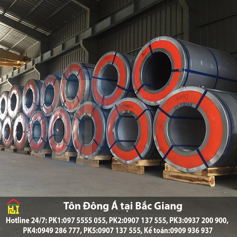 Bảng báo giá tôn Đông Á tại Bắc Giang