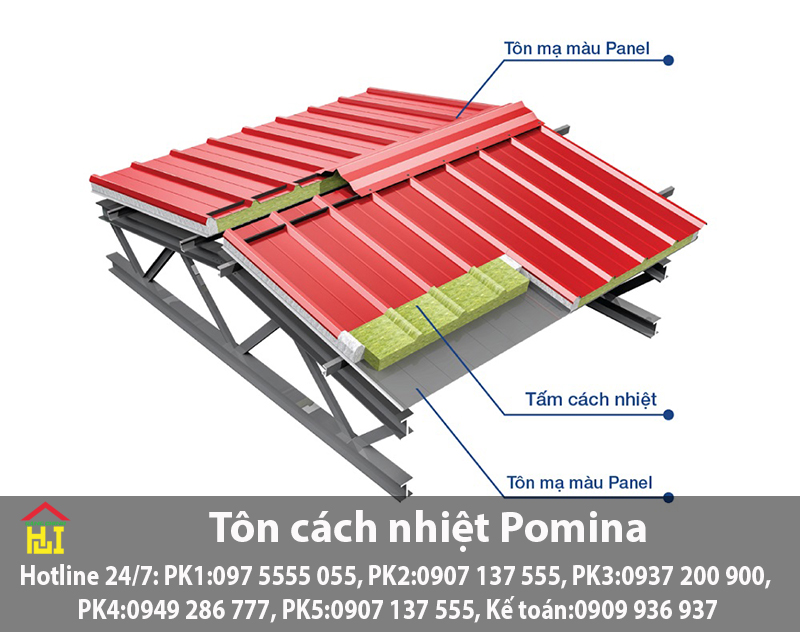Tôn cách nhiệt Pomina
