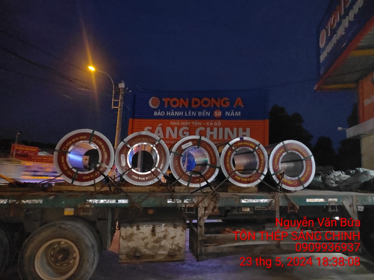 Đại lý tôn hoa sen tại Cà Mau tại Sáng Chinh STEEL