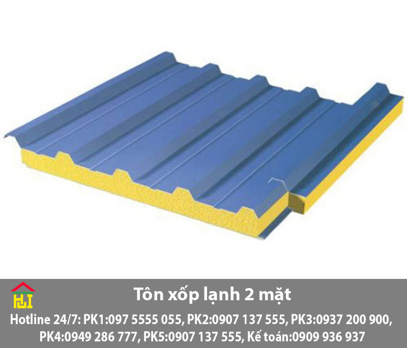 Tôn xốp lạnh 2 mặt