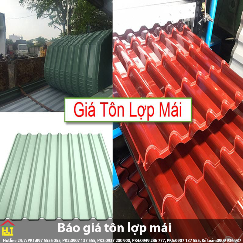 Bảng Báo Giá Tôn Lợp Mái