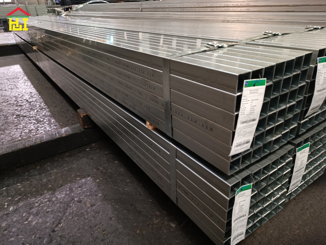 Thép hộp mạ kẽm vuông