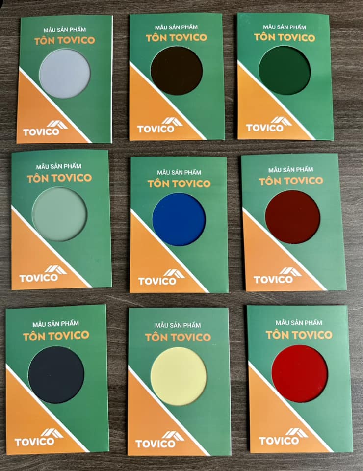 Bảng màu tôn TOVICO
