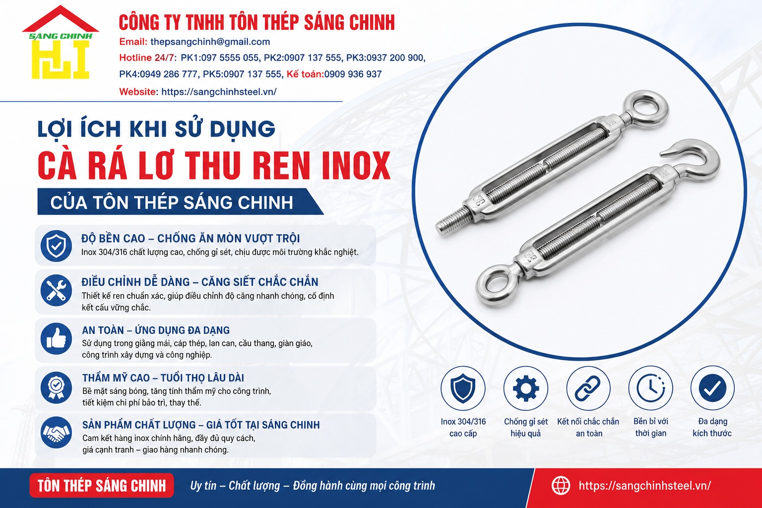 Cà rá, lơ thu ren inox (Hexagon Bushing)