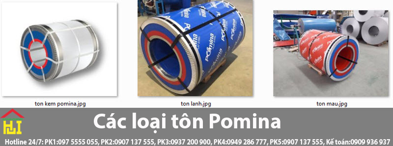 Các loại tôn Pomina