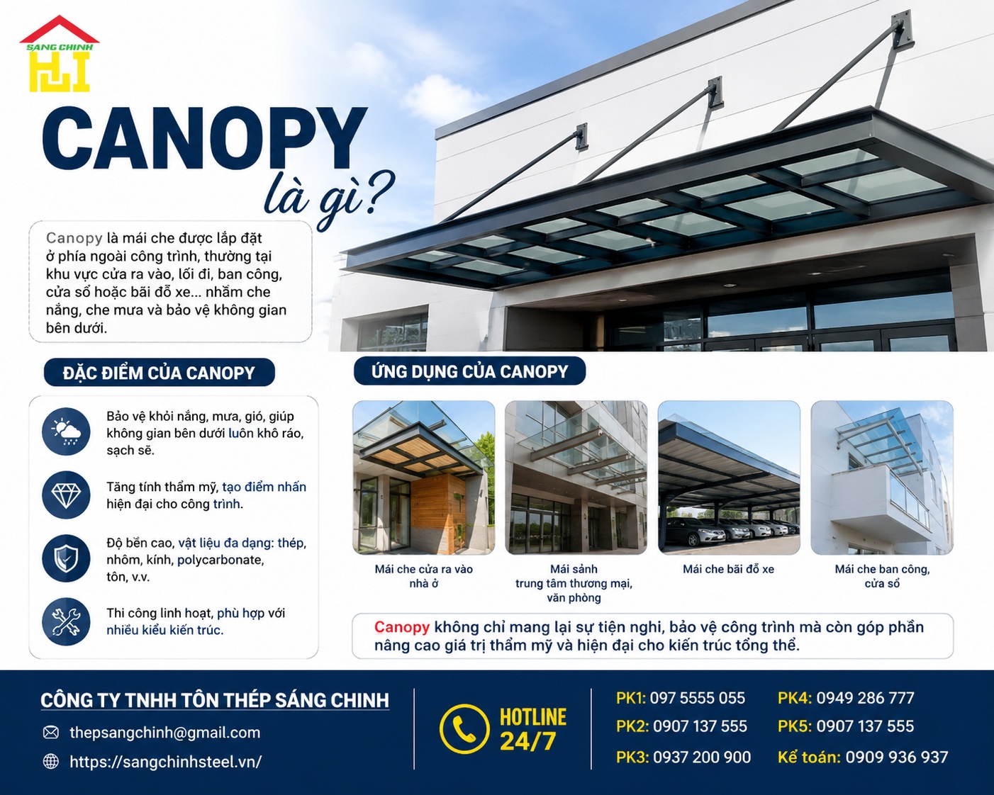 Canopy là gì? Cấu tạo, công năng và ứng dụng trong công