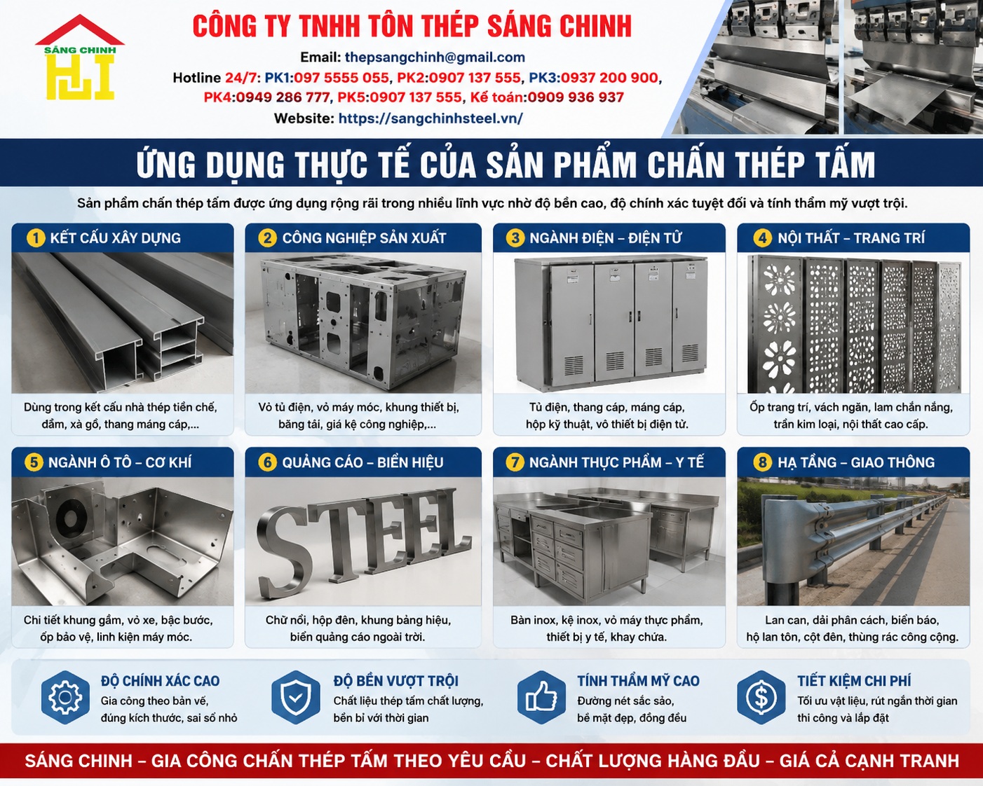 Chấn thép tấm
