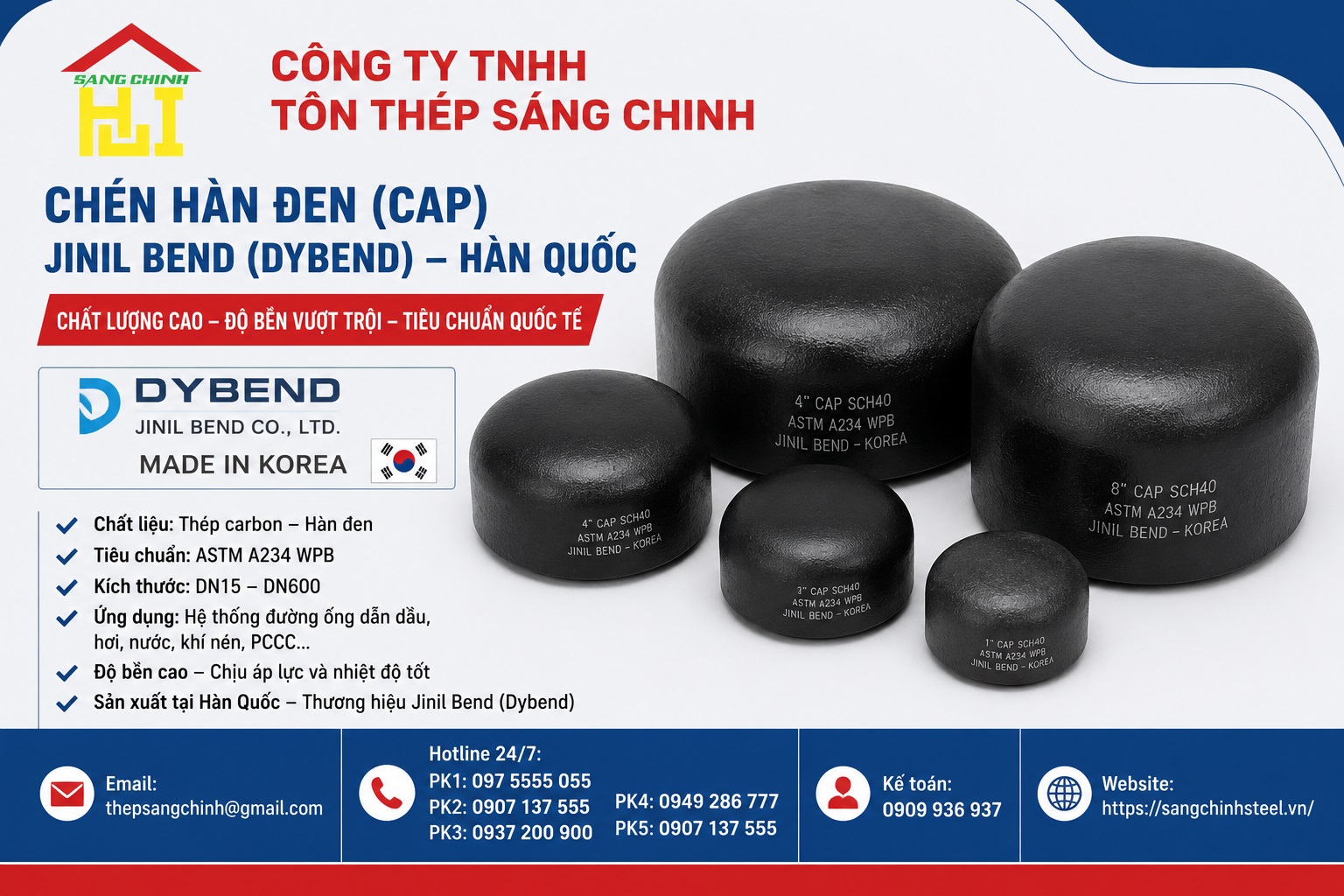 Chén hàn đen (Cap) Jinil bend (Dybend ) – Hàn Quốc