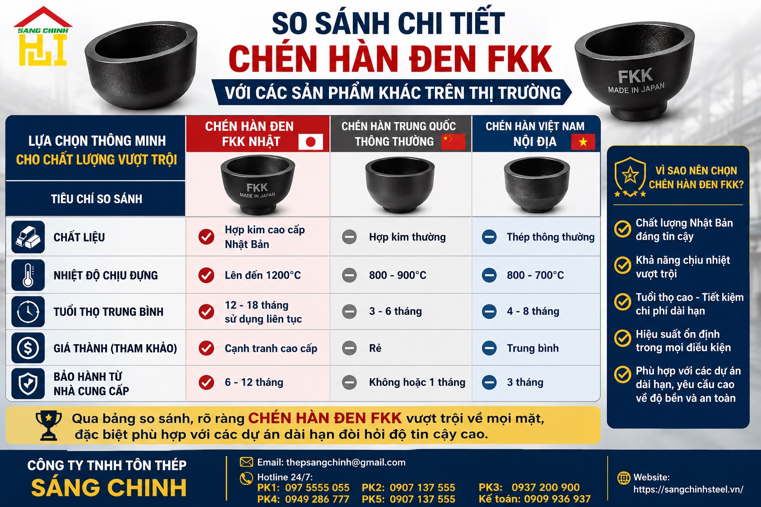 Chén hàn đen FKK – Nhật