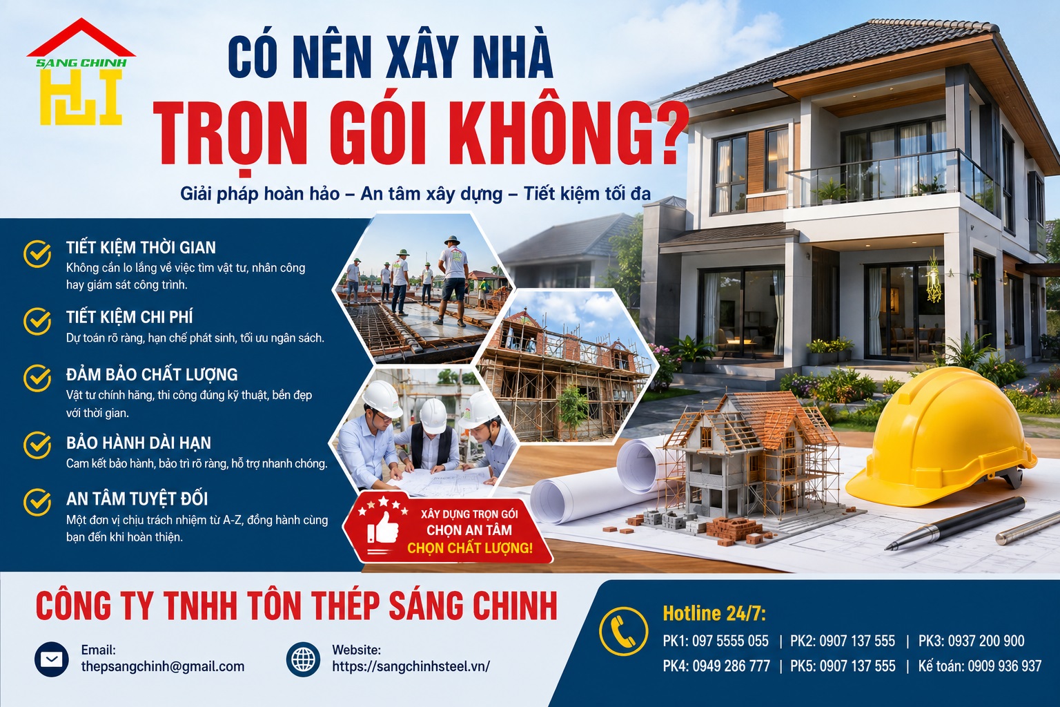 Có nên xây nhà trọn gói không?