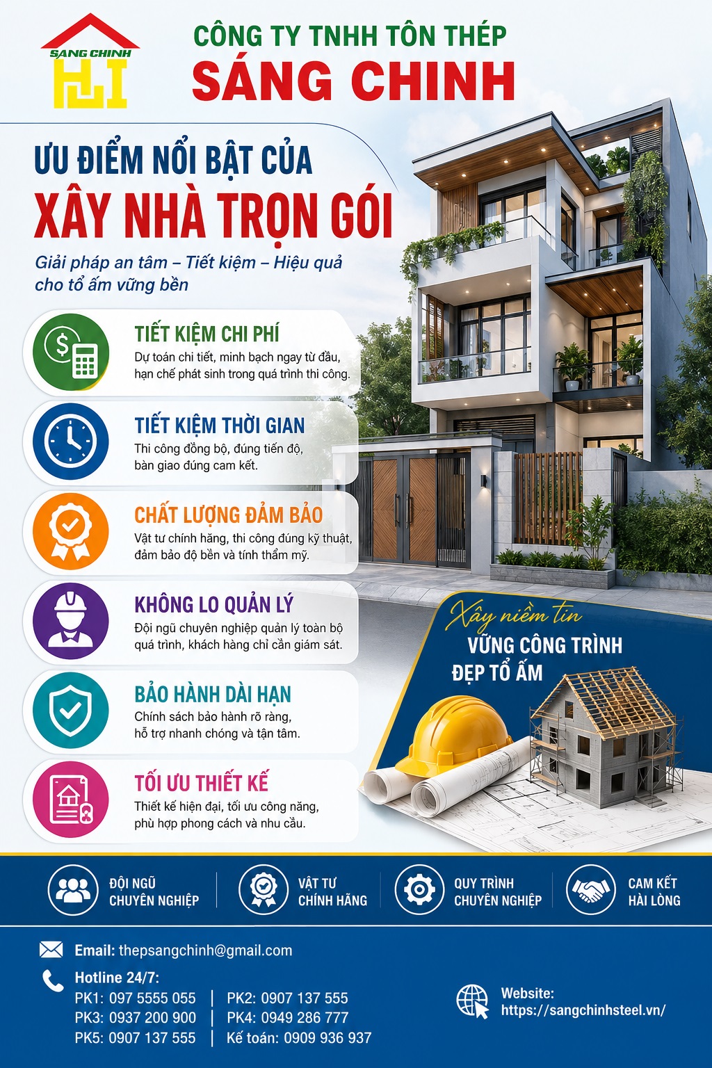 Có nên xây nhà trọn gói không?