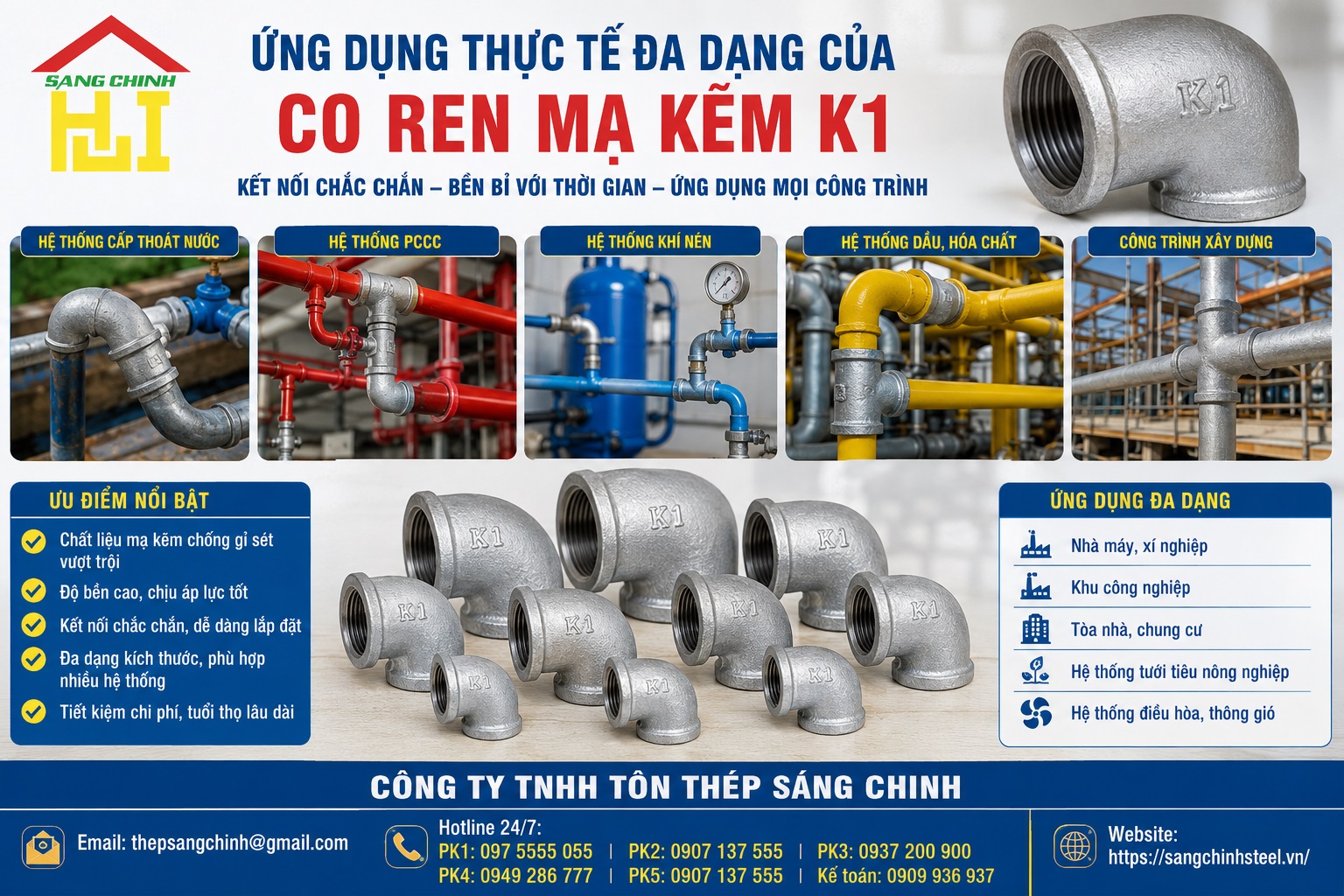 Co ren mạ kẽm giá rẻ K1, (cút)