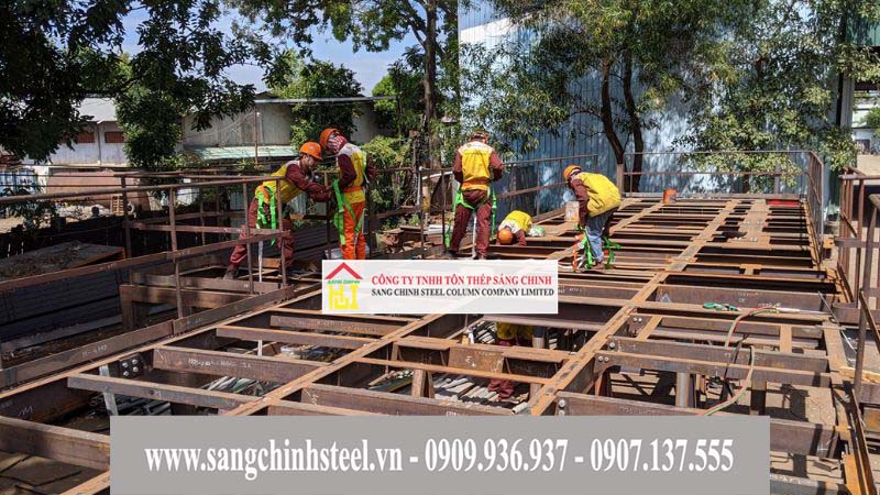 Quy trình thi công lắp dựng tại Sáng Chinh Steel