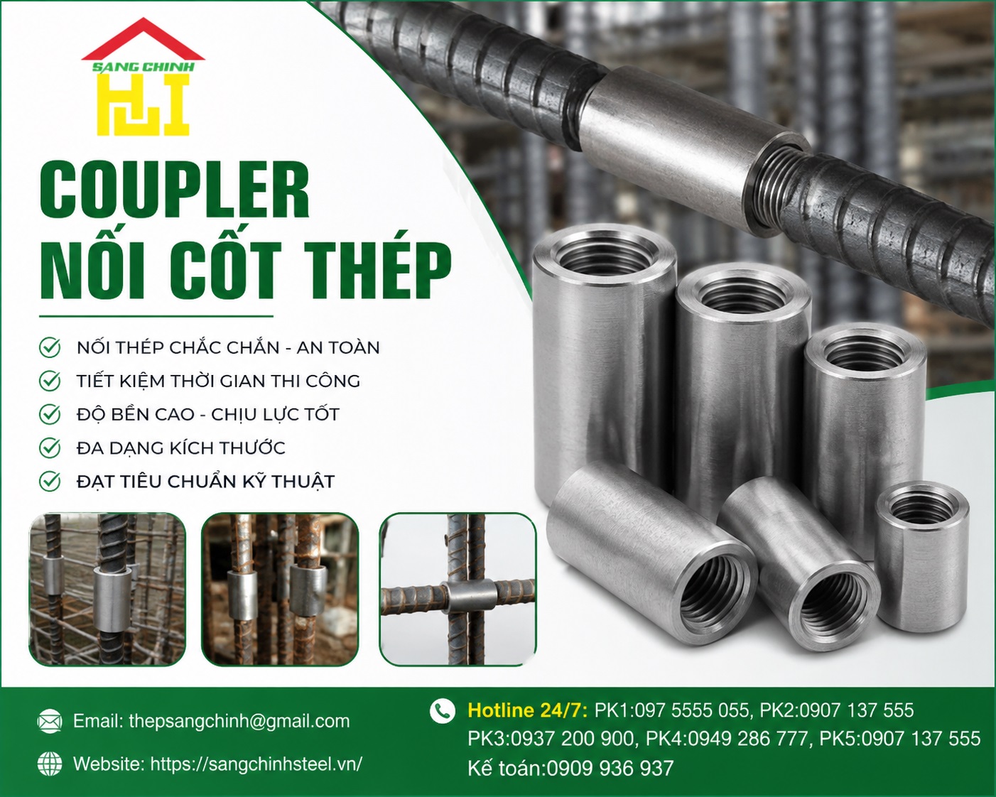 Coupler Nối Cốt Thép