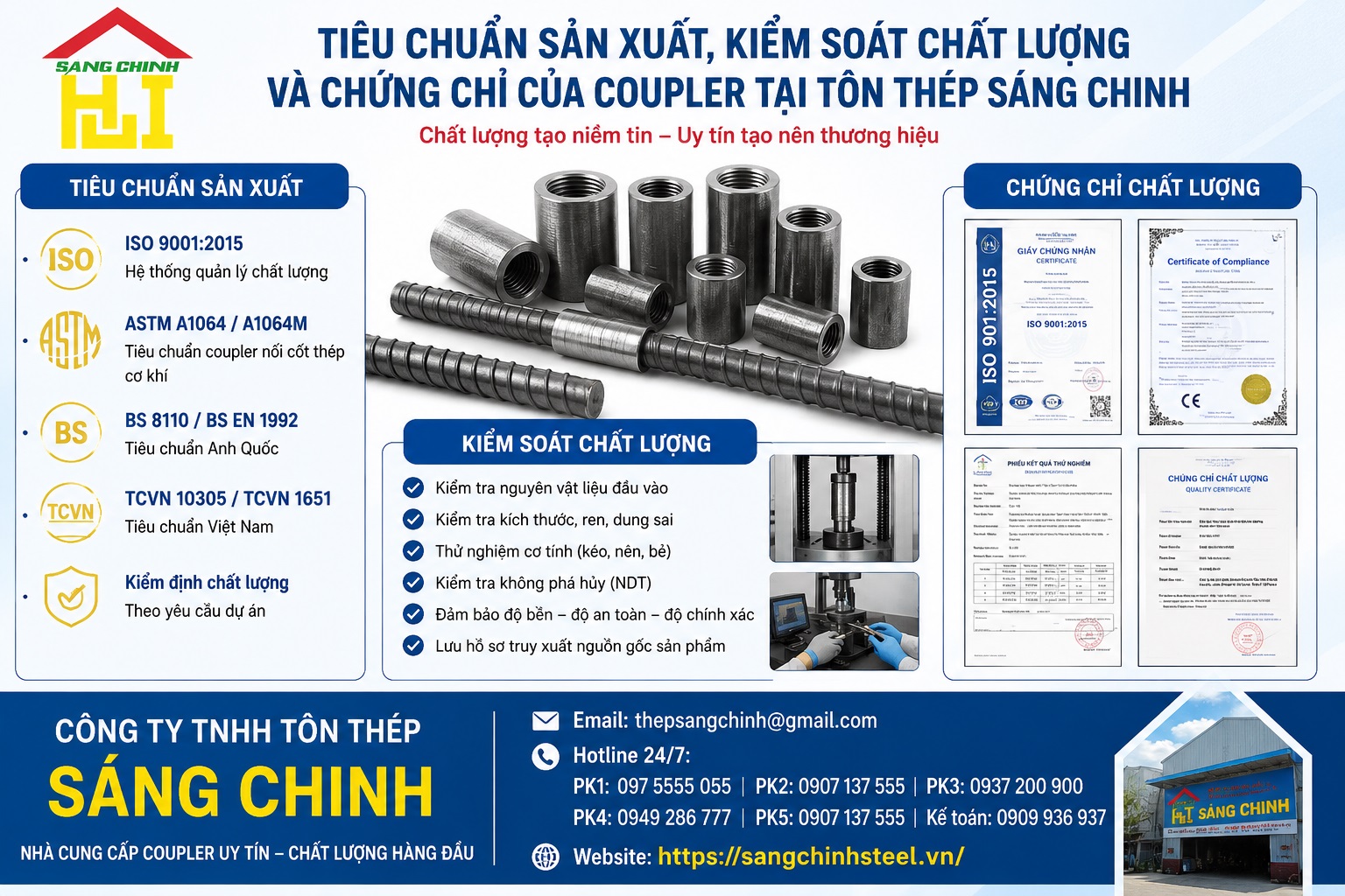 Coupler Nối Cốt Thép